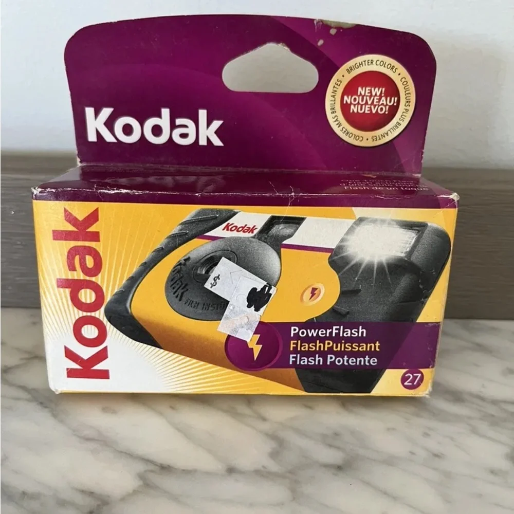 Kodak Single Use Power Flash 35mm Disposable Camera 27 Exposure Vintage 90s Y2K